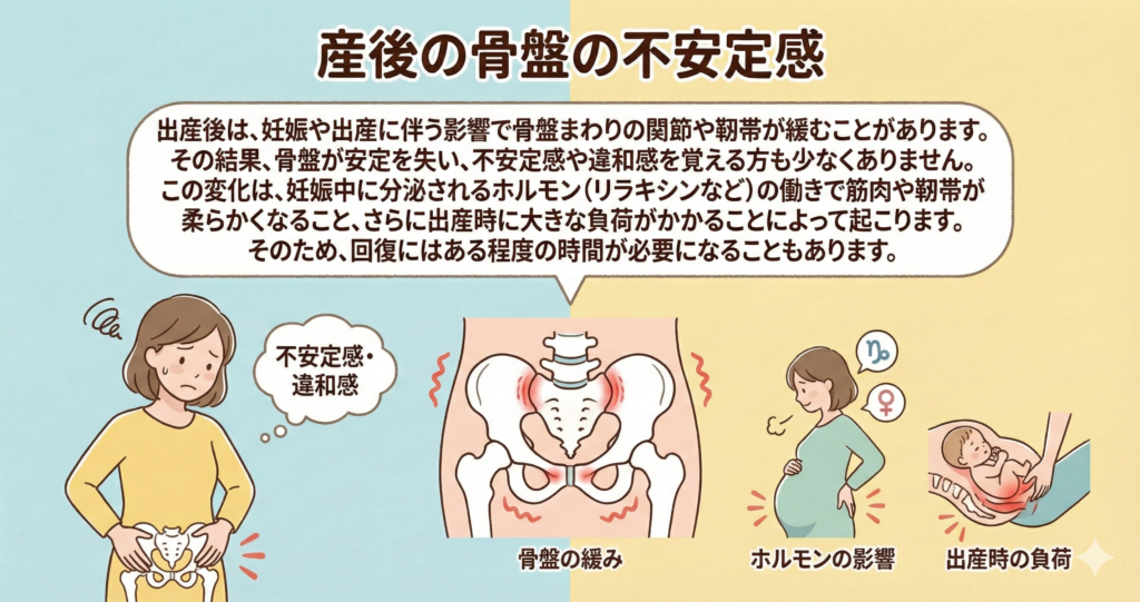 骨盤の不安定感